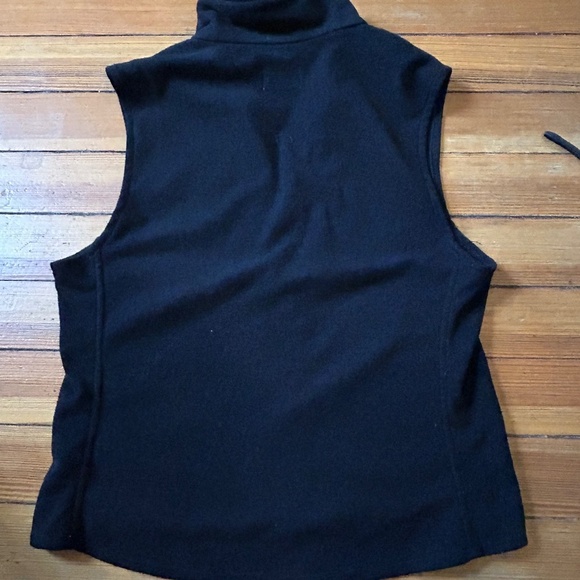 Haley Black Fleece Vest Sz L - Picture 2 of 7